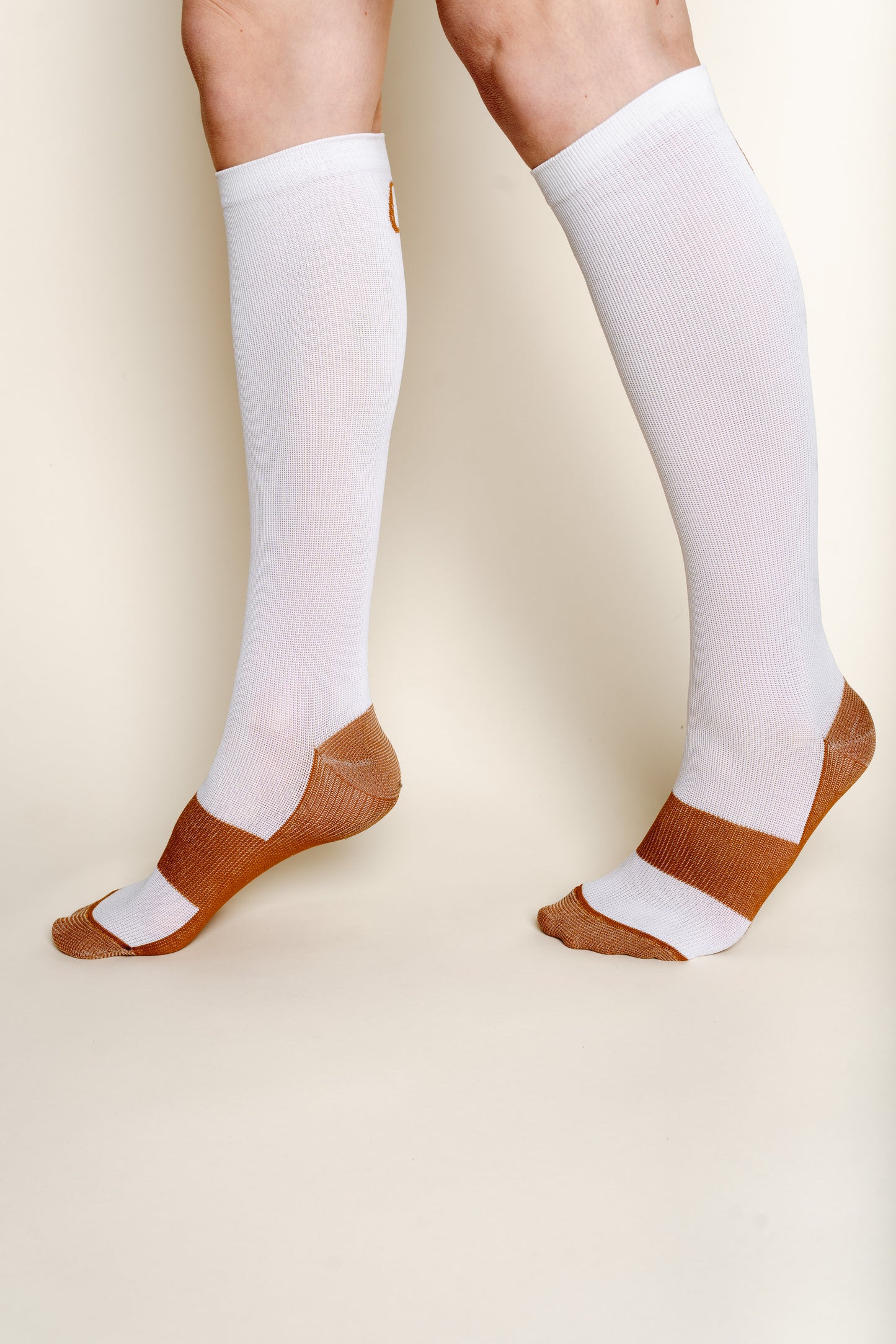 Knee High WHITE + COPPER